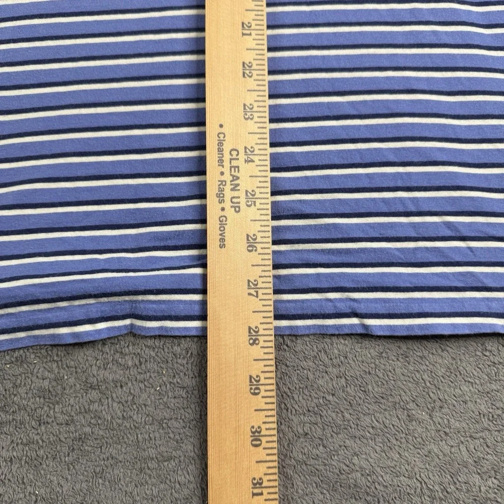 Polo Ralph Lauren Custom‎ Fit Navy Blue White Stripe Short Sleeve Polo size XL